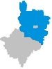 Karte vom Wahlkreis 231 - Landkreis Amberg-Sulzbach
